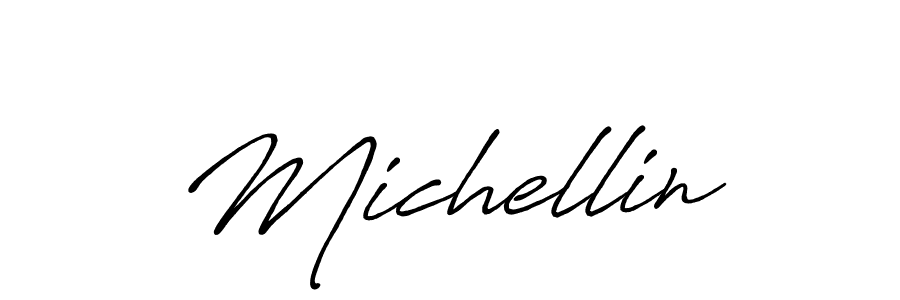 Make a beautiful signature design for name Michellin. With this signature (Antro_Vectra_Bolder) style, you can create a handwritten signature for free. Michellin signature style 7 images and pictures png