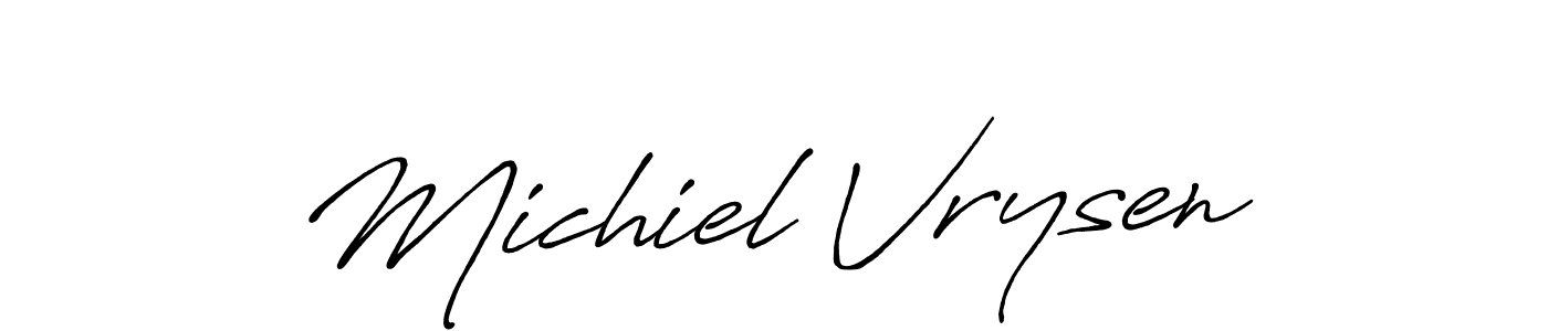 How to make Michiel Vrysen signature? Antro_Vectra_Bolder is a professional autograph style. Create handwritten signature for Michiel Vrysen name. Michiel Vrysen signature style 7 images and pictures png