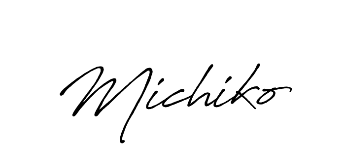 Make a beautiful signature design for name Michiko. Use this online signature maker to create a handwritten signature for free. Michiko signature style 7 images and pictures png