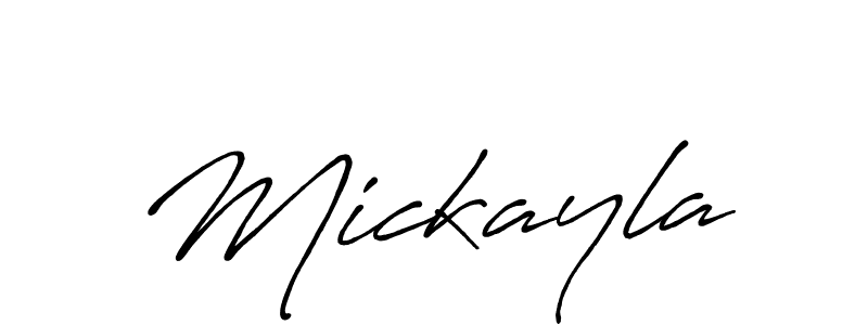 Create a beautiful signature design for name Mickayla. With this signature (Antro_Vectra_Bolder) fonts, you can make a handwritten signature for free. Mickayla signature style 7 images and pictures png
