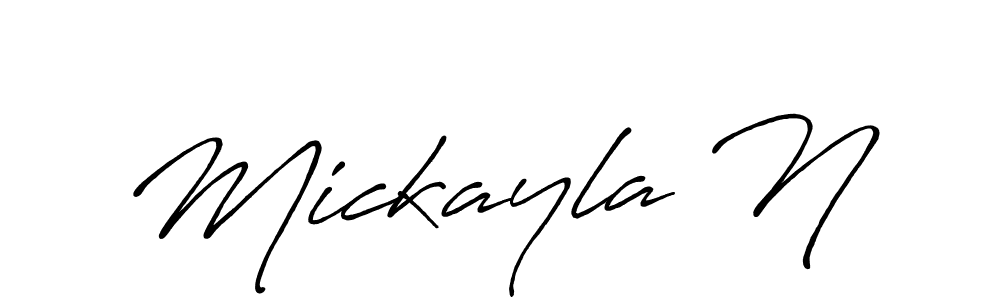 Once you've used our free online signature maker to create your best signature Antro_Vectra_Bolder style, it's time to enjoy all of the benefits that Mickayla N name signing documents. Mickayla N signature style 7 images and pictures png