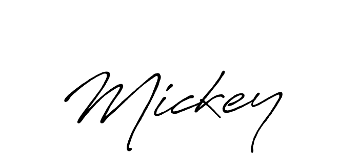 How to make Mickey  name signature. Use Antro_Vectra_Bolder style for creating short signs online. This is the latest handwritten sign. Mickey  signature style 7 images and pictures png