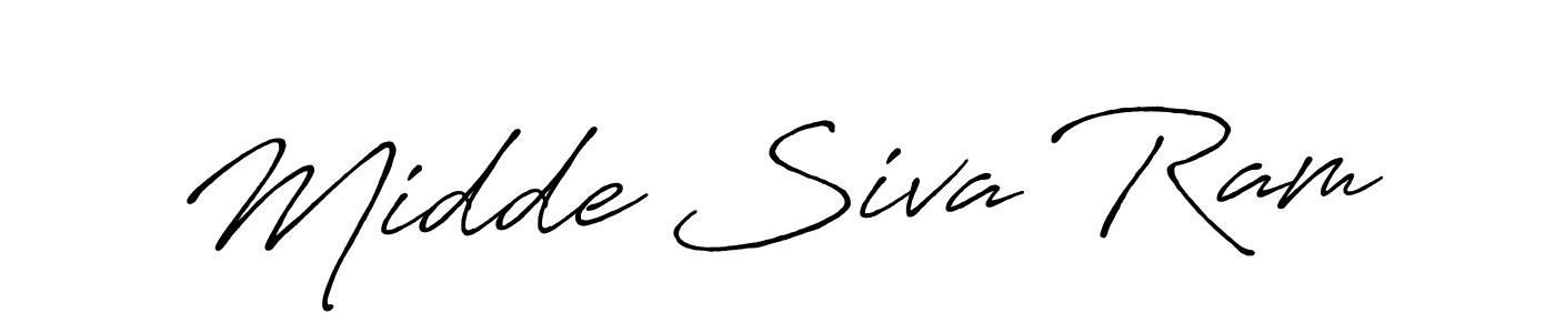 if you are searching for the best signature style for your name Midde Siva Ram. so please give up your signature search. here we have designed multiple signature styles  using Antro_Vectra_Bolder. Midde Siva Ram signature style 7 images and pictures png