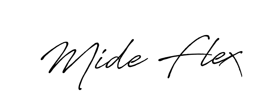 Once you've used our free online signature maker to create your best signature Antro_Vectra_Bolder style, it's time to enjoy all of the benefits that Mide Flex name signing documents. Mide Flex signature style 7 images and pictures png