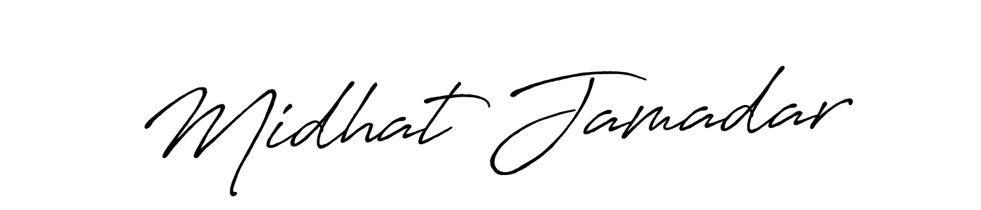 Also You can easily find your signature by using the search form. We will create Midhat Jamadar name handwritten signature images for you free of cost using Antro_Vectra_Bolder sign style. Midhat Jamadar signature style 7 images and pictures png