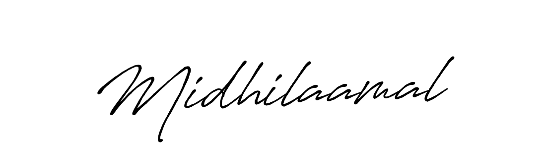 Similarly Antro_Vectra_Bolder is the best handwritten signature design. Signature creator online .You can use it as an online autograph creator for name Midhilaamal. Midhilaamal signature style 7 images and pictures png