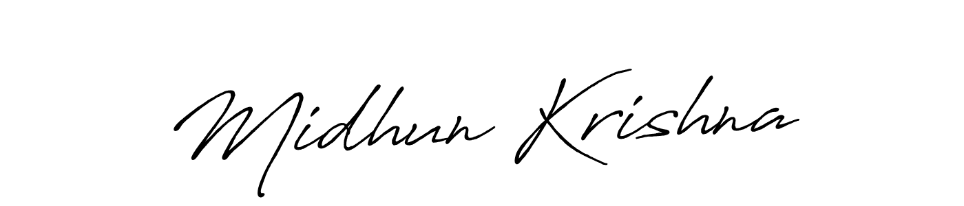 if you are searching for the best signature style for your name Midhun Krishna. so please give up your signature search. here we have designed multiple signature styles  using Antro_Vectra_Bolder. Midhun Krishna signature style 7 images and pictures png