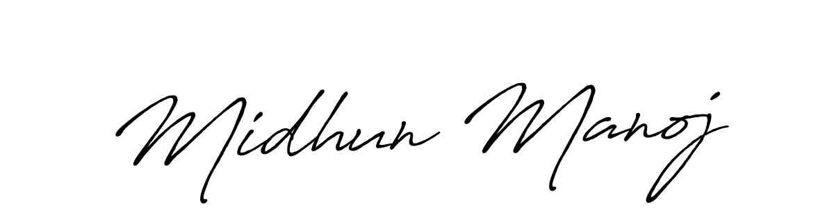 How to Draw Midhun Manoj signature style? Antro_Vectra_Bolder is a latest design signature styles for name Midhun Manoj. Midhun Manoj signature style 7 images and pictures png