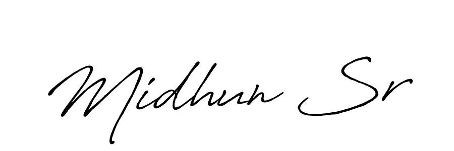 Once you've used our free online signature maker to create your best signature Antro_Vectra_Bolder style, it's time to enjoy all of the benefits that Midhun Sr name signing documents. Midhun Sr signature style 7 images and pictures png