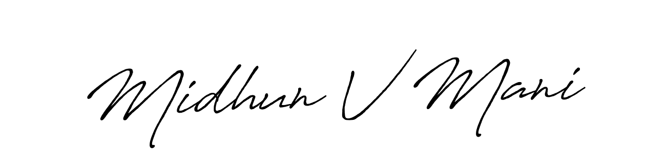 Once you've used our free online signature maker to create your best signature Antro_Vectra_Bolder style, it's time to enjoy all of the benefits that Midhun V Mani name signing documents. Midhun V Mani signature style 7 images and pictures png