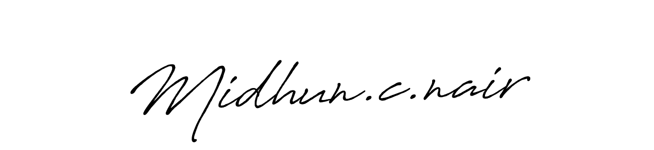 You should practise on your own different ways (Antro_Vectra_Bolder) to write your name (Midhun.c.nair) in signature. don't let someone else do it for you. Midhun.c.nair signature style 7 images and pictures png