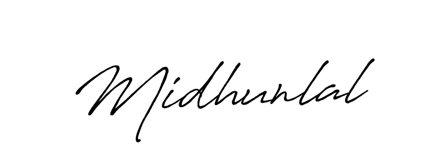 Make a short Midhunlal signature style. Manage your documents anywhere anytime using Antro_Vectra_Bolder. Create and add eSignatures, submit forms, share and send files easily. Midhunlal signature style 7 images and pictures png