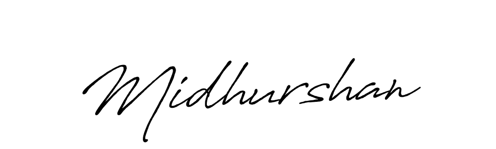 Create a beautiful signature design for name Midhurshan. With this signature (Antro_Vectra_Bolder) fonts, you can make a handwritten signature for free. Midhurshan signature style 7 images and pictures png