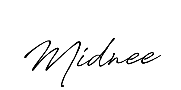 Midnee stylish signature style. Best Handwritten Sign (Antro_Vectra_Bolder) for my name. Handwritten Signature Collection Ideas for my name Midnee. Midnee signature style 7 images and pictures png