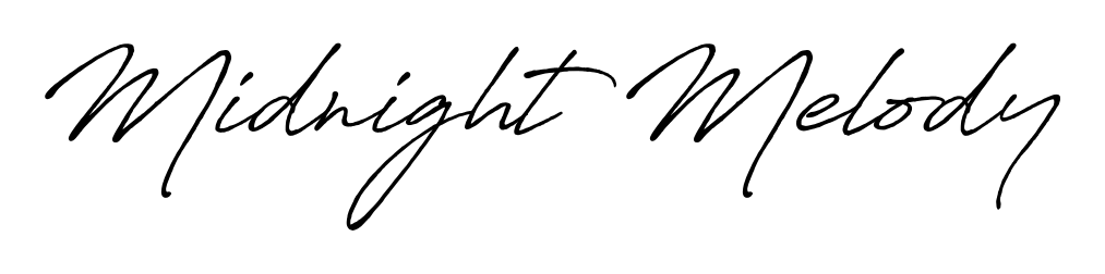 Create a personalized artistic stamp with Midnight Melody in Antro_Vectra_Bolder font. Perfect for visual artists, designers, and influencers. Midnight Melody signature style 7 images and pictures png