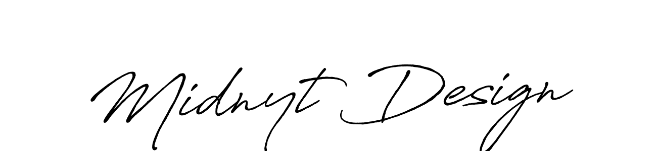 Also we have Midnyt Design name is the best signature style. Create professional handwritten signature collection using Antro_Vectra_Bolder autograph style. Midnyt Design signature style 7 images and pictures png