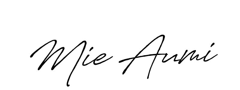 Antro_Vectra_Bolder is a professional signature style that is perfect for those who want to add a touch of class to their signature. It is also a great choice for those who want to make their signature more unique. Get Mie Aumi name to fancy signature for free. Mie Aumi signature style 7 images and pictures png