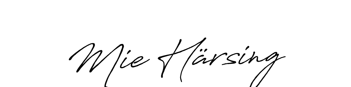 Mie Härsing stylish signature style. Best Handwritten Sign (Antro_Vectra_Bolder) for my name. Handwritten Signature Collection Ideas for my name Mie Härsing. Mie Härsing signature style 7 images and pictures png