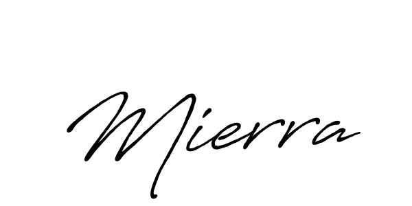 Design your own signature with our free online signature maker. With this signature software, you can create a handwritten (Antro_Vectra_Bolder) signature for name Mierra. Mierra signature style 7 images and pictures png