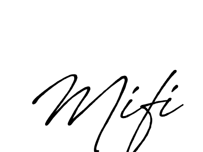 Mifi stylish signature style. Best Handwritten Sign (Antro_Vectra_Bolder) for my name. Handwritten Signature Collection Ideas for my name Mifi. Mifi signature style 7 images and pictures png