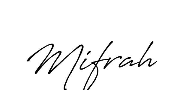 Also we have Mifrah name is the best signature style. Create professional handwritten signature collection using Antro_Vectra_Bolder autograph style. Mifrah signature style 7 images and pictures png