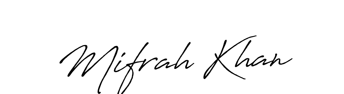 Once you've used our free online signature maker to create your best signature Antro_Vectra_Bolder style, it's time to enjoy all of the benefits that Mifrah Khan name signing documents. Mifrah Khan signature style 7 images and pictures png