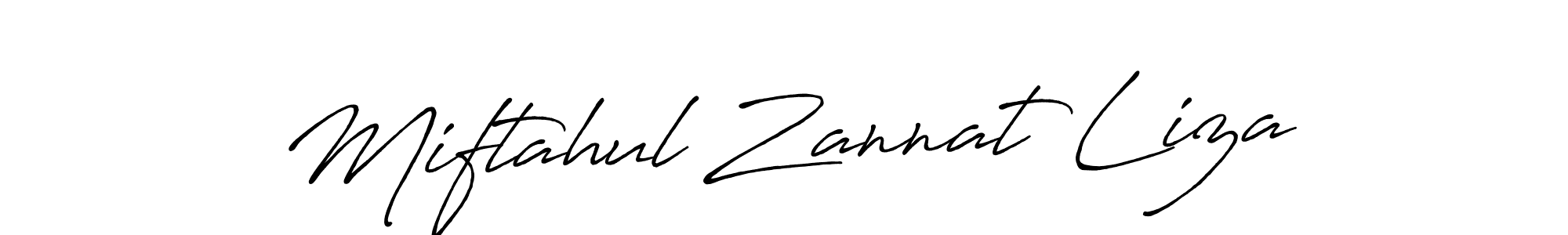 Use a signature maker to create a handwritten signature online. With this signature software, you can design (Antro_Vectra_Bolder) your own signature for name Miftahul Zannat Liza. Miftahul Zannat Liza signature style 7 images and pictures png