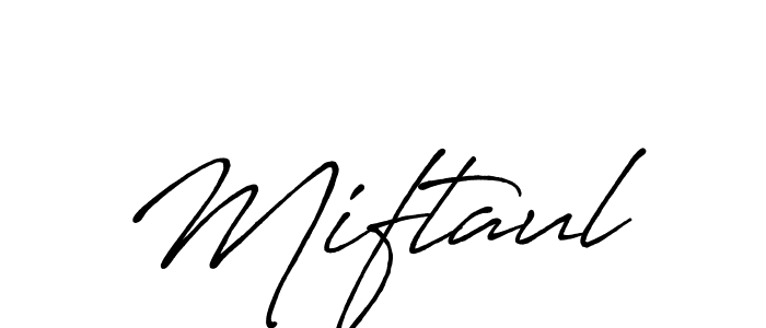 Create a beautiful signature design for name Miftaul. With this signature (Antro_Vectra_Bolder) fonts, you can make a handwritten signature for free. Miftaul signature style 7 images and pictures png
