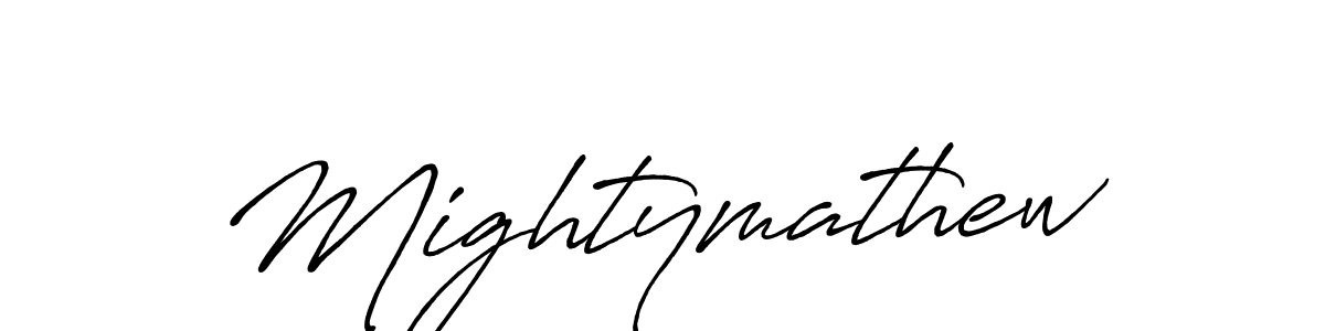 The best way (Antro_Vectra_Bolder) to make a short signature is to pick only two or three words in your name. The name Mightymathew include a total of six letters. For converting this name. Mightymathew signature style 7 images and pictures png