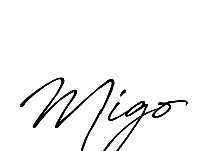 Similarly Antro_Vectra_Bolder is the best handwritten signature design. Signature creator online .You can use it as an online autograph creator for name Migo. Migo signature style 7 images and pictures png