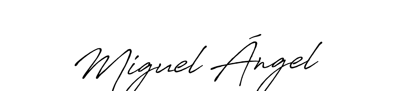 Similarly Antro_Vectra_Bolder is the best handwritten signature design. Signature creator online .You can use it as an online autograph creator for name Miguel Ángel. Miguel Ángel signature style 7 images and pictures png