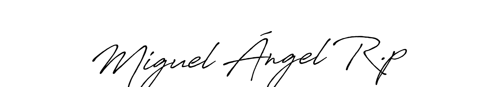 if you are searching for the best signature style for your name Miguel Ángel R.p. so please give up your signature search. here we have designed multiple signature styles  using Antro_Vectra_Bolder. Miguel Ángel R.p signature style 7 images and pictures png