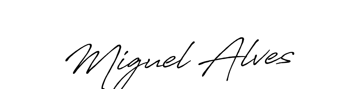 You should practise on your own different ways (Antro_Vectra_Bolder) to write your name (Miguel Alves) in signature. don't let someone else do it for you. Miguel Alves signature style 7 images and pictures png