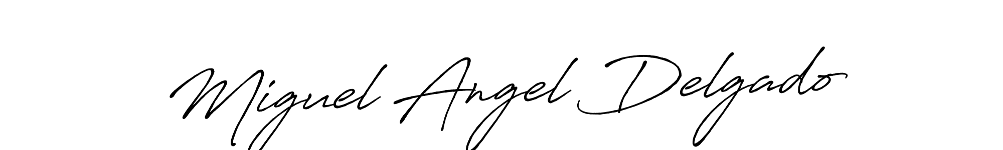 Design your own signature with our free online signature maker. With this signature software, you can create a handwritten (Antro_Vectra_Bolder) signature for name Miguel Angel Delgado. Miguel Angel Delgado signature style 7 images and pictures png