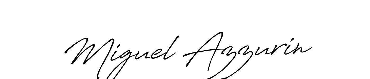 It looks lik you need a new signature style for name Miguel Azzurin. Design unique handwritten (Antro_Vectra_Bolder) signature with our free signature maker in just a few clicks. Miguel Azzurin signature style 7 images and pictures png