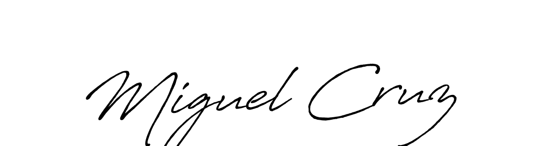 Antro_Vectra_Bolder is a professional signature style that is perfect for those who want to add a touch of class to their signature. It is also a great choice for those who want to make their signature more unique. Get Miguel Cruz name to fancy signature for free. Miguel Cruz signature style 7 images and pictures png