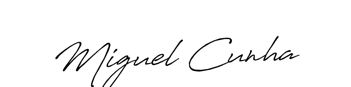 Similarly Antro_Vectra_Bolder is the best handwritten signature design. Signature creator online .You can use it as an online autograph creator for name Miguel Cunha. Miguel Cunha signature style 7 images and pictures png