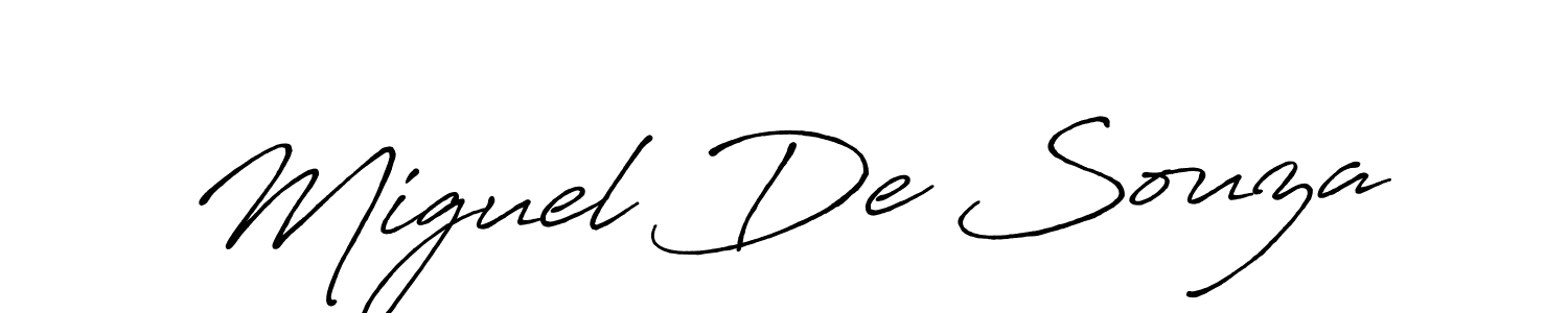 Check out images of Autograph of Miguel De Souza name. Actor Miguel De Souza Signature Style. Antro_Vectra_Bolder is a professional sign style online. Miguel De Souza signature style 7 images and pictures png