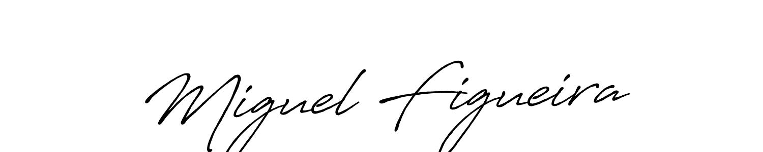 Create a beautiful signature design for name Miguel Figueira. With this signature (Antro_Vectra_Bolder) fonts, you can make a handwritten signature for free. Miguel Figueira signature style 7 images and pictures png