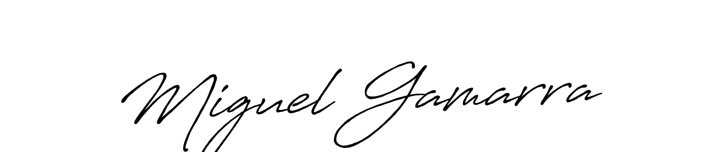 How to make Miguel Gamarra signature? Antro_Vectra_Bolder is a professional autograph style. Create handwritten signature for Miguel Gamarra name. Miguel Gamarra signature style 7 images and pictures png