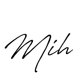 Also You can easily find your signature by using the search form. We will create Mih name handwritten signature images for you free of cost using Antro_Vectra_Bolder sign style. Mih signature style 7 images and pictures png