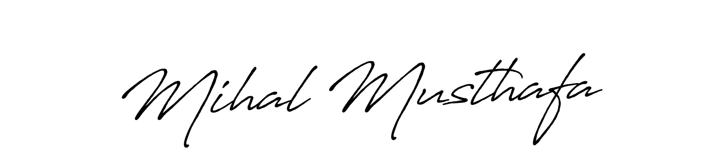 Also we have Mihal Musthafa name is the best signature style. Create professional handwritten signature collection using Antro_Vectra_Bolder autograph style. Mihal Musthafa signature style 7 images and pictures png