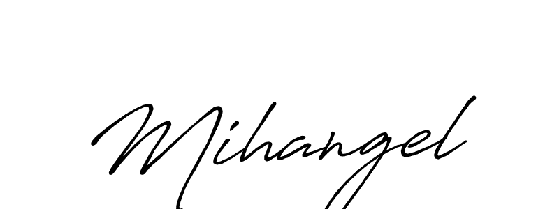 Also You can easily find your signature by using the search form. We will create Mihangel name handwritten signature images for you free of cost using Antro_Vectra_Bolder sign style. Mihangel signature style 7 images and pictures png