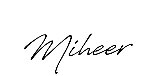 Once you've used our free online signature maker to create your best signature Antro_Vectra_Bolder style, it's time to enjoy all of the benefits that Miheer name signing documents. Miheer signature style 7 images and pictures png