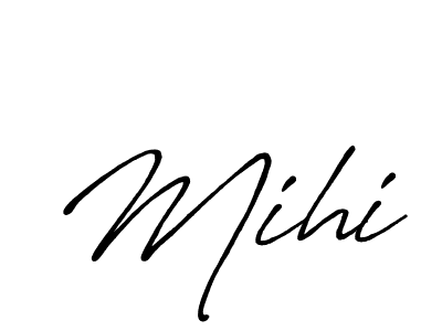 Mihi stylish signature style. Best Handwritten Sign (Antro_Vectra_Bolder) for my name. Handwritten Signature Collection Ideas for my name Mihi. Mihi signature style 7 images and pictures png