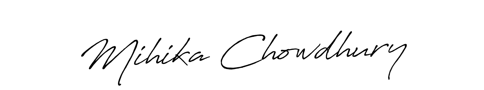 How to Draw Mihika Chowdhury signature style? Antro_Vectra_Bolder is a latest design signature styles for name Mihika Chowdhury. Mihika Chowdhury signature style 7 images and pictures png