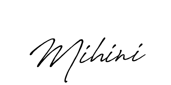 How to make Mihini signature? Antro_Vectra_Bolder is a professional autograph style. Create handwritten signature for Mihini name. Mihini signature style 7 images and pictures png