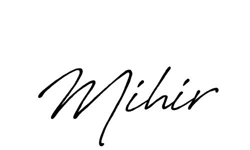 Make a short Mihir signature style. Manage your documents anywhere anytime using Antro_Vectra_Bolder. Create and add eSignatures, submit forms, share and send files easily. Mihir signature style 7 images and pictures png