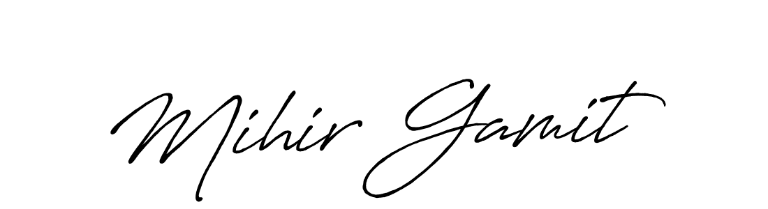 Once you've used our free online signature maker to create your best signature Antro_Vectra_Bolder style, it's time to enjoy all of the benefits that Mihir Gamit name signing documents. Mihir Gamit signature style 7 images and pictures png