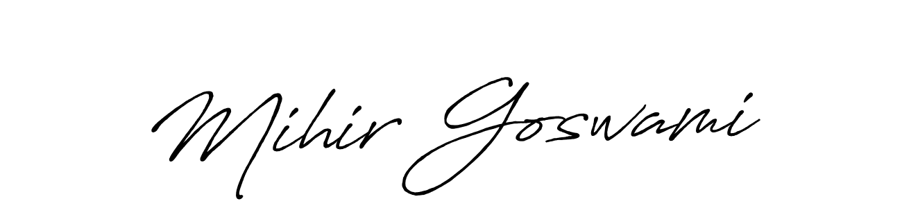 Also You can easily find your signature by using the search form. We will create Mihir Goswami name handwritten signature images for you free of cost using Antro_Vectra_Bolder sign style. Mihir Goswami signature style 7 images and pictures png